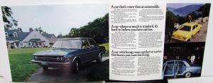 1975 Audi Dealer Sales Brochures 100LS Fox Set Of 3