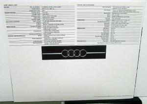 1975 Audi Dealer Sales Brochures 100LS Fox Set Of 3