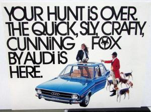 1973 Audi Fox Dealer Sales Literature Collection Brochures Postcard Data Sheet