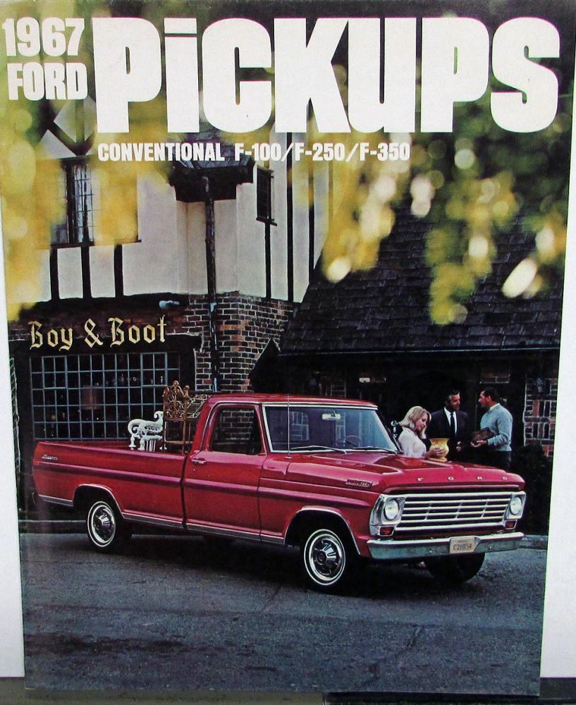 1967 Ford Pickup Truck F100 F250 F350 Sales Brochure Original