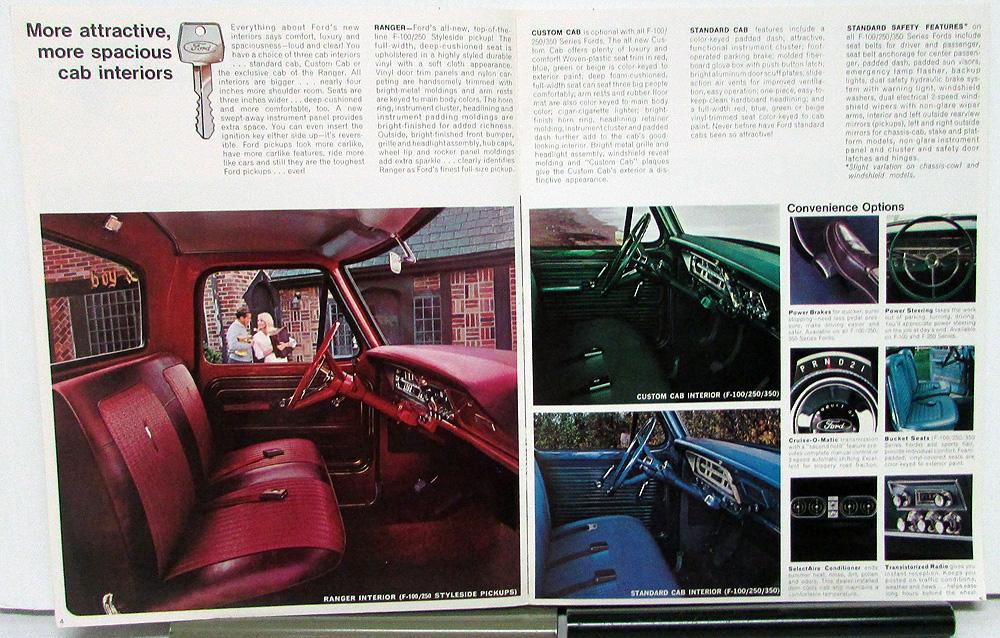 1967 Ford Pickup Truck F100 F250 F350 Sales Brochure Original