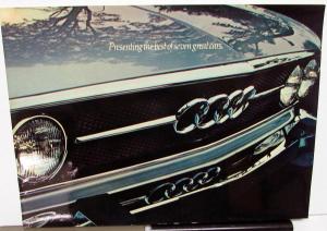 1973 Audi Dealer Prestige Sales Brochure Best Of Seven Great Cars 100 Series