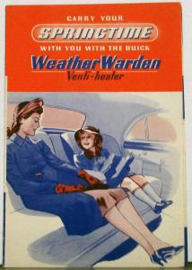 Buick Weather Warden Venti Heater & Air Control Sales Brochure 40