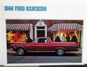1966 Ford Ranchero Pickup Truck Sales Folder Brochure Original