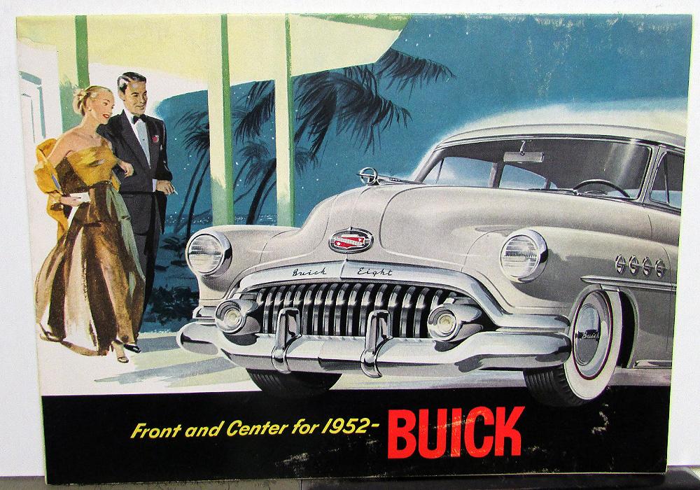 1952 Buick Special 40 Super 50 Roadmaster 70 Sales Brochure Printed 1 52 Orig