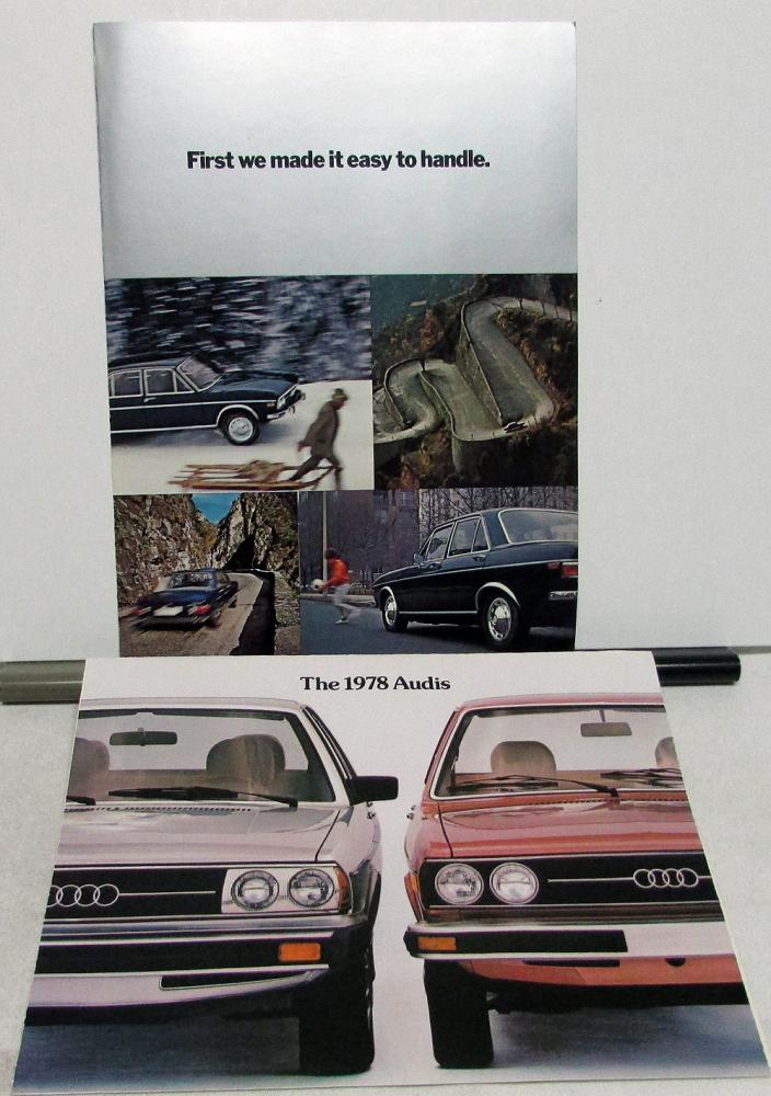 1978 Audi 5000 and Fox Original Car Sales Brochure Catalog 1978 Audi 5000 and Fox Original Car Sales Brochure Catalog