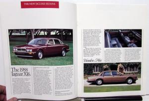 1988 Jaguar Dealer Sales Brochure XJ6 Vanden Plas S-Type Models