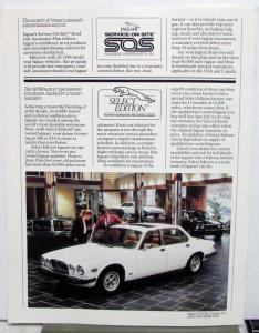 1988 Jaguar Dealer Sales Brochure XJ6 Vanden Plas S-Type Models