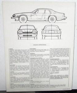 1982 Jaguar Dealer Sales Brochures Pair Folders XJ6 & XJ-S Features Specs