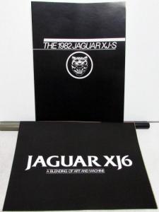 1982 Jaguar Dealer Sales Brochures Pair Folders XJ6 & XJ-S Features Specs