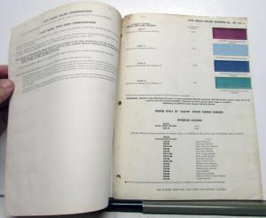 1959 Buick Paint Chip Colors by DuPont Bulletin 30 Original