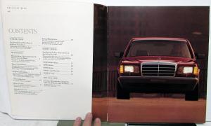 1987 Mercedes-Benz S-Class Dealer Prestige Sales Brochure Features & Specs