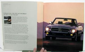 1987 Mercedes-Benz S-Class Dealer Prestige Sales Brochure Features & Specs