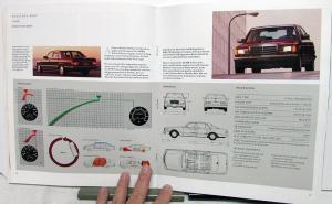 1987 Mercedes-Benz S-Class Dealer Prestige Sales Brochure Features & Specs