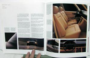 1987 Mercedes-Benz S-Class Dealer Prestige Sales Brochure Features & Specs