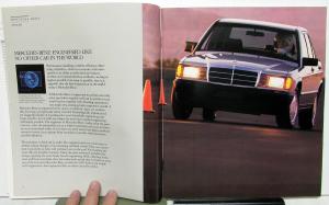 1987 Mercedes Benz 190 Class Dealer Prestige Sales Brochure Features & Specs
