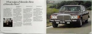 1977 Mercedes-Benz Dealer Sales Literature Set Brochure W/Specs Folder