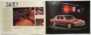 1977 Mercedes-Benz Dealer Sales Literature Set Brochure W/Specs Folder