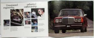 1977 Mercedes-Benz Dealer Sales Literature Set Brochure W/Specs Folder