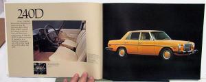 1976 Mercedes-Benz Dealer Sales Brochure Full Line Features & Specifications