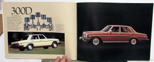 1976 Mercedes-Benz Dealer Sales Brochure Full Line Features & Specifications