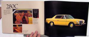 1976 Mercedes-Benz Dealer Sales Brochure Full Line Features & Specifications