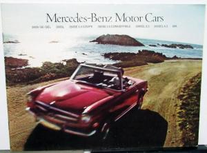 1971 Mercedes-Benz Dealer Brochure 280 300 SEL 600 Full Line Features Specs