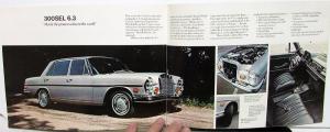 1971 Mercedes-Benz Dealer Brochure 280 300 SEL 600 Full Line Features Specs