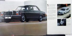 1972 Mercedes Benz Dealer Sales Brochure 220 & 250 Series Features Specs
