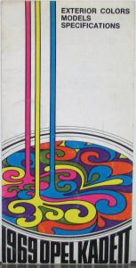 1969 Opel Kadett Buick Exterior Color Paint Chips Folder Specs Models Original