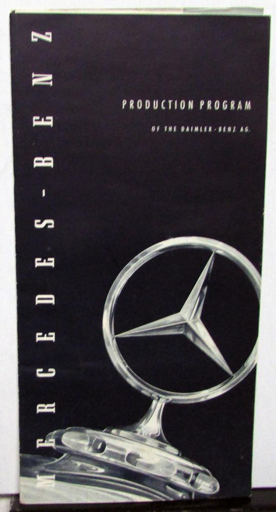 1955 Mercedes-Benz Dealer Sales Brochure Folder Cars Trucks Buses Orig Rare