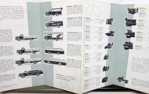 1955 Mercedes-Benz Dealer Sales Brochure Folder Cars Trucks Buses Orig Rare