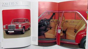 1973 Mercedes Benz Dealer Sales Brochure Large Prestige 220 & 280 Series Cars