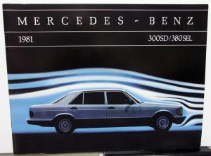 1981 Mercedes-Benz Dealer Sales Brochure Large 300SD & 380SEL Models