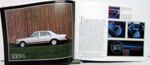 1981 Mercedes-Benz Dealer Sales Brochure Large 300SD & 380SEL Models