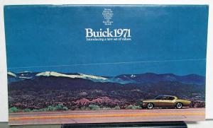 1971 Buick Riviera Electra Centurion LeSabre GS Skylark Sale Brochure MAILER