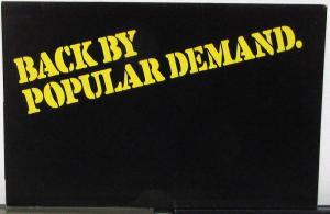 1975 Buick Skylark Back by Popular Demand Sales Folder MAILER Original
