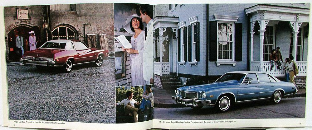 1976 Buick Riviera Electra LeSabre Skyhawk Skylark Wagons Deluxe Sales Brochure