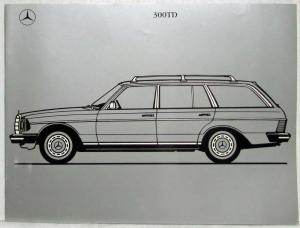 1979 Mercedes-Benz Dealer Sales Brochure 300TD Features & Specifications