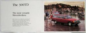 1979 Mercedes-Benz Dealer Sales Brochure 300TD Features & Specifications