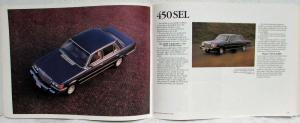 1980 Mercedes-Benz Sales Brochure 300TD 280SE 300SD 450SEL 450SL 450SLC