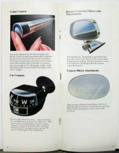 1976 Buick Accessories Color Sales Brochure Original