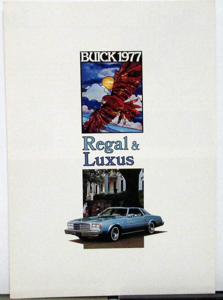1977 Buick Regal Luxus Japanese Text Sales Folder Brochure Original