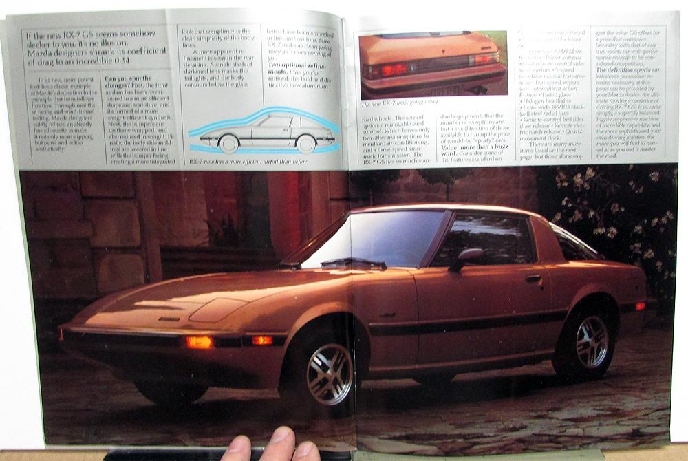 1981 Mazda RX-7 Dealer Large Prestige Sales Brochure Features & Specs