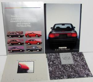 1988-1992 Mazda Dealer Sales Brochure Collection Set Of 4 Cars & Trucks