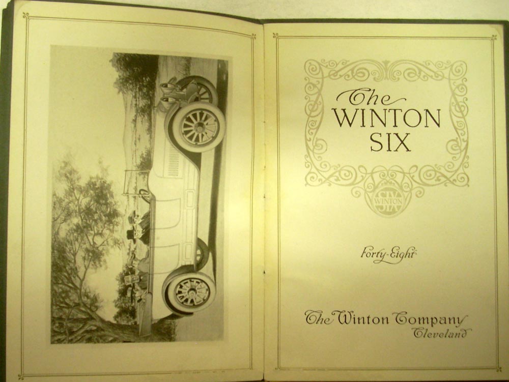 1917 Winton Six 48 Auto Sales Brochure with Prices ORIGINAL