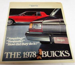 1978 Buick Century Regal Riviera Electra LeSabre Sklylark Hawk Opel Sales AD