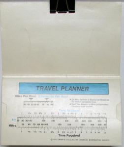 1978 Buick Travel Planner Calculator Promotional Dealer Item Original