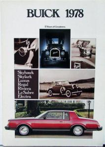 1978 Buick Japanese Text Sales Brochure Folder Original