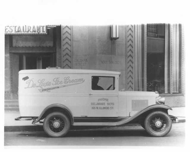 1932-1933 Chevrolet with Hercules Truck Body Press Photo 0205 - DeLuxe Ice Cream